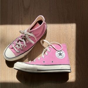 Converse High-Top Sneakers in Pink